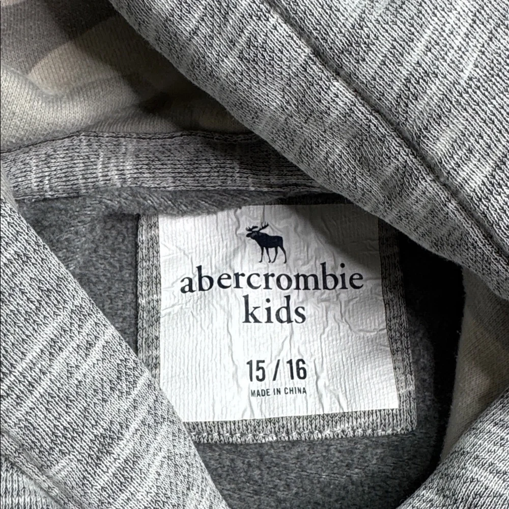 Abercrombie Kids Gray Hooded Sweatshirt Size 15/16